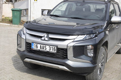 Hood deflector (2019+, EuroCap) for Mitsubishi L200 2015-2024 - Reelken Auto