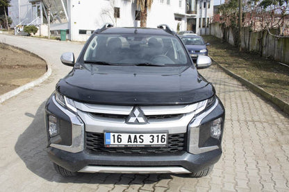 Hood deflector (2019+, EuroCap) for Mitsubishi L200 2015-2024 - Reelken Auto