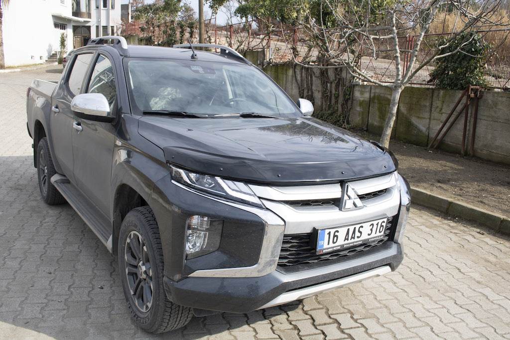 Hood deflector (2019+, EuroCap) for Mitsubishi L200 2015-2024 - Reelken Auto