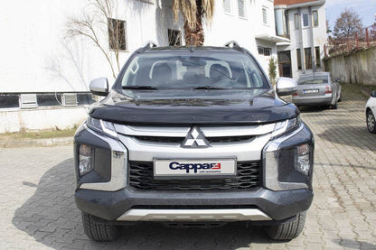 Hood deflector (2019+, EuroCap) for Mitsubishi L200 2015-2024 - Reelken Auto