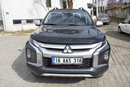 Hood deflector (2019+, EuroCap) for Mitsubishi L200 2015-2024 - Reelken Auto