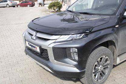 Hood deflector (2019+, EuroCap) for Mitsubishi L200 2015-2024 - Reelken Auto
