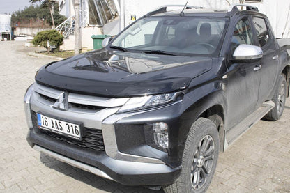 Hood deflector (2019+, EuroCap) for Mitsubishi L200 2015-2024 - Reelken Auto
