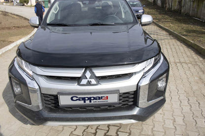 Hood deflector (2019+, EuroCap) for Mitsubishi L200 2015-2024 - Reelken Auto