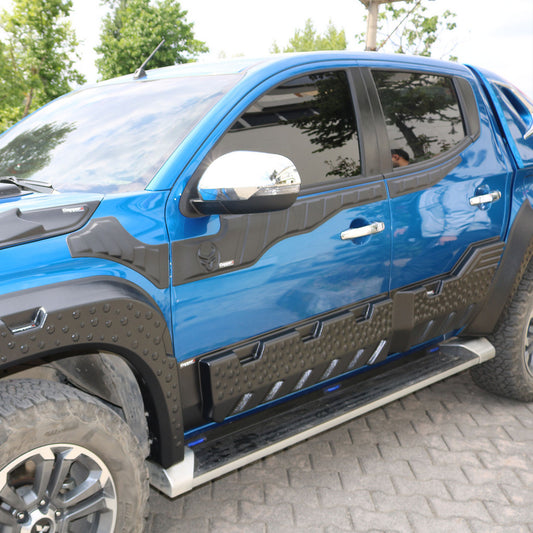 Upper Door Moldings 2019+ (6 pcs, ABS) for Mitsubishi L200 2015-2024 - image 2