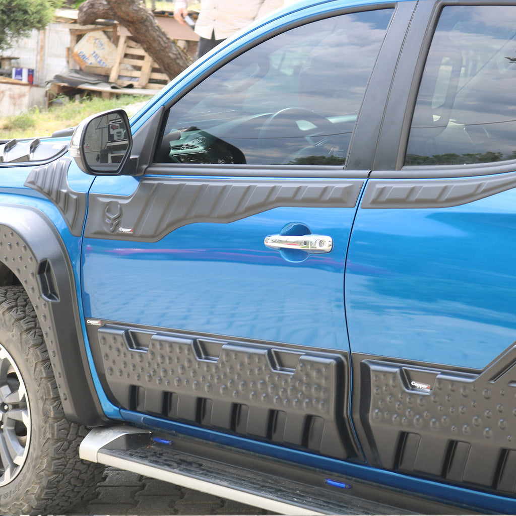 Upper Door Moldings 2019+ (6 pcs, ABS) for Mitsubishi L200 2015-2024 - image 4