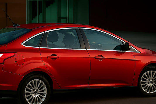 Full Window Trim Stainless Steel for Sedan (12 pcs) for Ford Focus III 2011-2017 - image 1