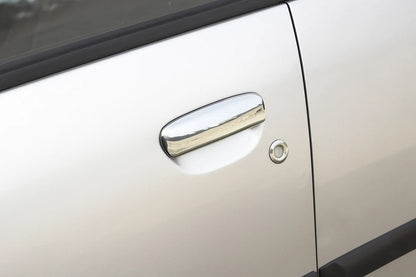 Chrome Door Handle Covers (4 pcs, Stainless Steel) for Mitsubishi Colt 2004-2012 - image 1