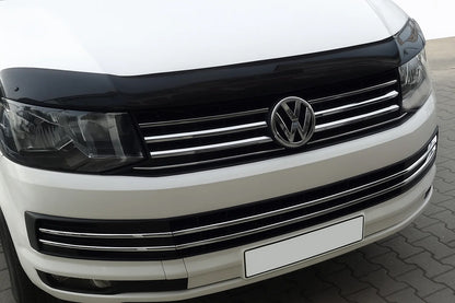 Bumper Grille Trim Covers 2015-2019 (6 pcs, Stainless Steel) for Volkswagen T6 2015-2024 - image 1