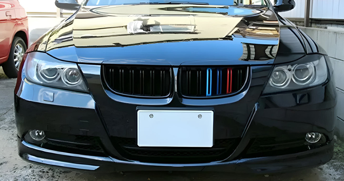 Kidney Grilles M-Look (for E-90/91 2005-2008, M-Color) for BMW 3 Series E90/E91 2005-2011 - image 1