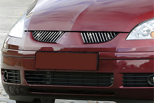 Chrome Grille Covers (24 pcs, Stainless Steel) for Mitsubishi Colt 2004-2012 - image 1