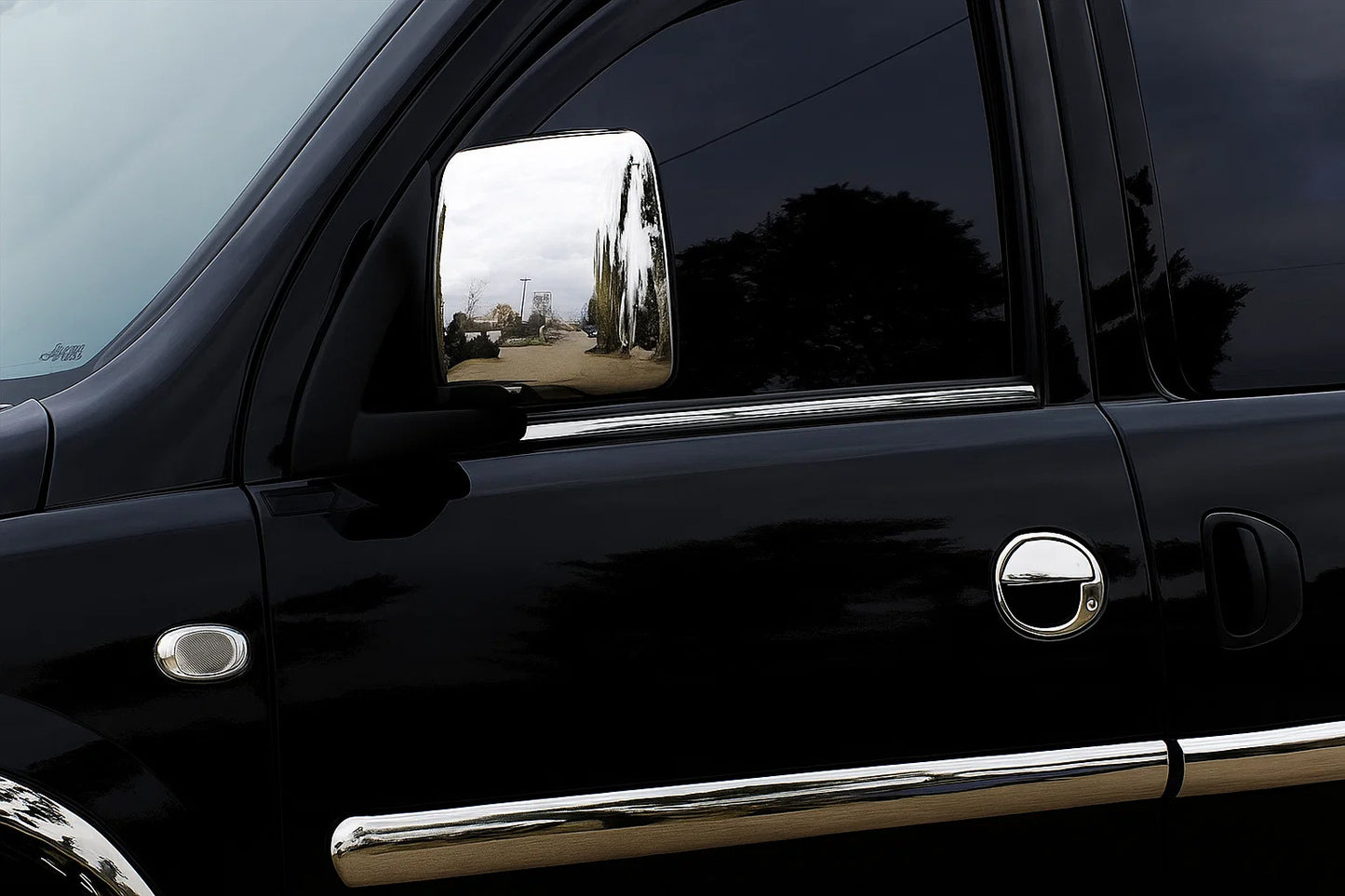 Window Trim (2 pcs, Stainless Steel) for Opel Combo 2002-2012 - image 1
