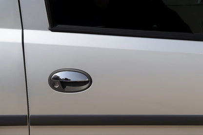 Chrome Door Handle Covers (2 pcs, Stainless Steel) for Opel Combo 2002-2012 - image 1