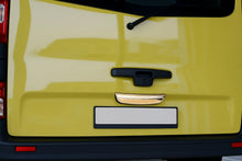 Chrome trim above license plate (1-door, lower, stainless steel) for Renault Trafic 2001-2015 - image 1