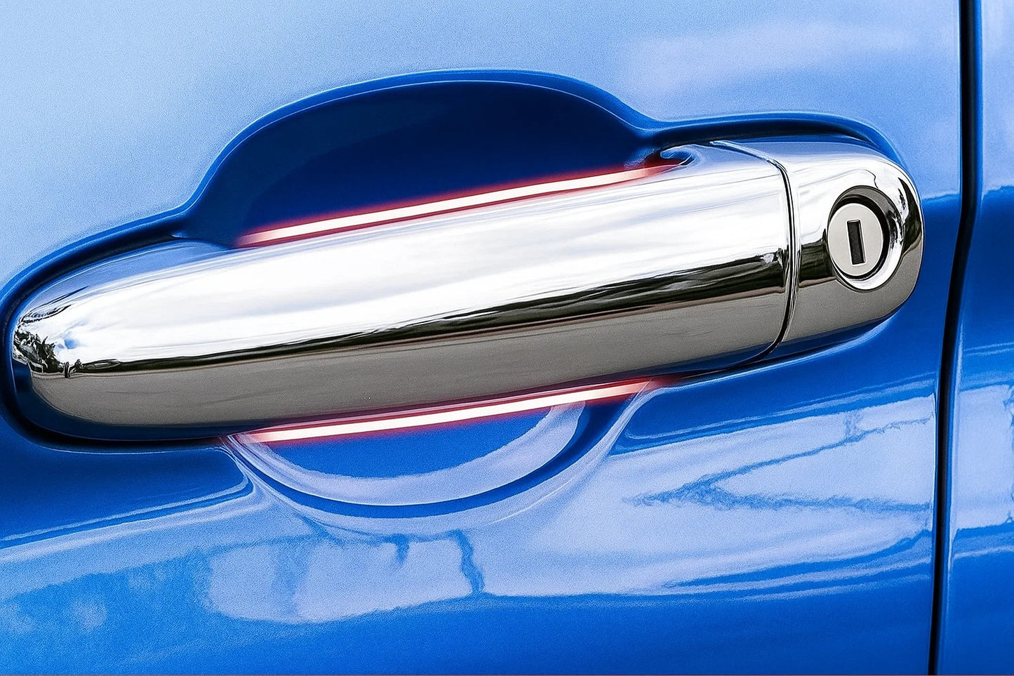 Chrome Door Handle Covers (4 pcs, Stainless Steel) for BMW 5 Series E60/E61 2003-2010 - image 1