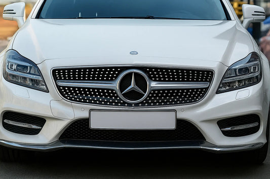 Front Grille 2011-2014 (Diamond Silver) for Mercedes CLS C218 2011-2018 - image 1