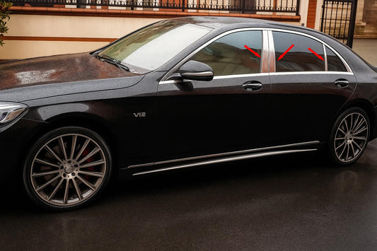 Stainless Steel Pillar Covers for Mercedes S-сlass W222 2013-2020 - image 1