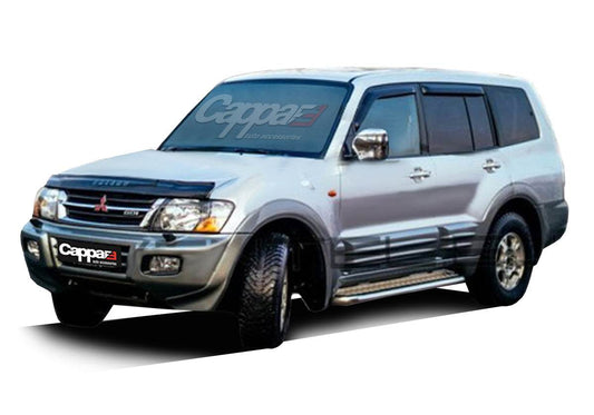 The hood deflector (EuroCap) for Mitsubishi Pajero Wagon III - Reelken Auto