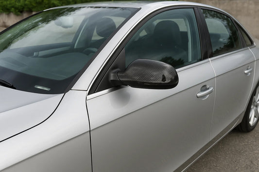 Mirror Covers 2010-2015 (2pcs, Real Carbon) for Audi A4 B8 2007-2015 - image 1