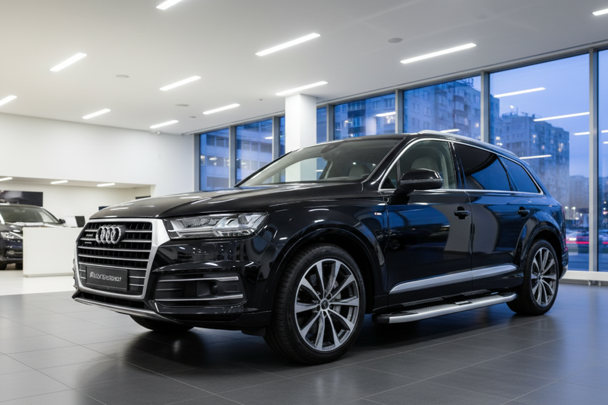 Side Steps Mevsim Grey (2 pcs, Aluminum) for Audi Q7 2015- - image 1