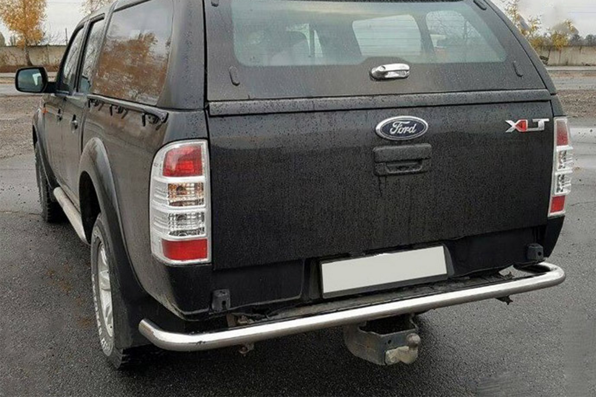 Rear protection bar AK005 (stainless steel) for Ford Ranger 2007-2011 - image 1