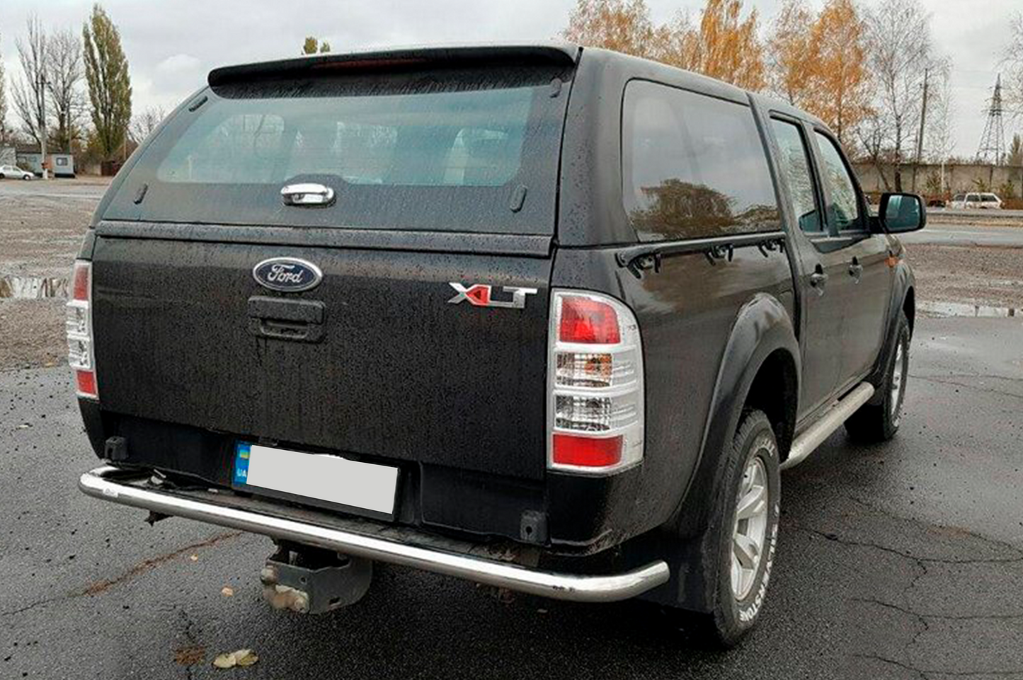 Rear protection bar AK005 (stainless steel) for Ford Ranger 2007-2011 - image 3