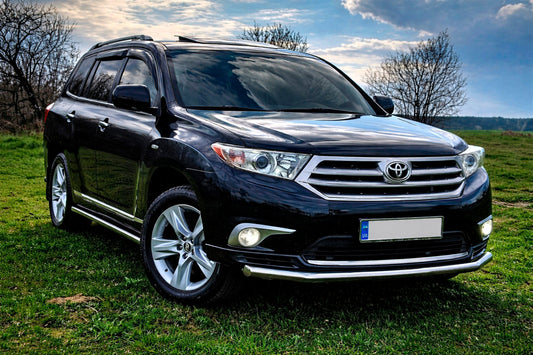 Front Bull Bar ST008 (2010-2013, Stainless Steel) for Toyota Highlander 2008-2013 - image 2