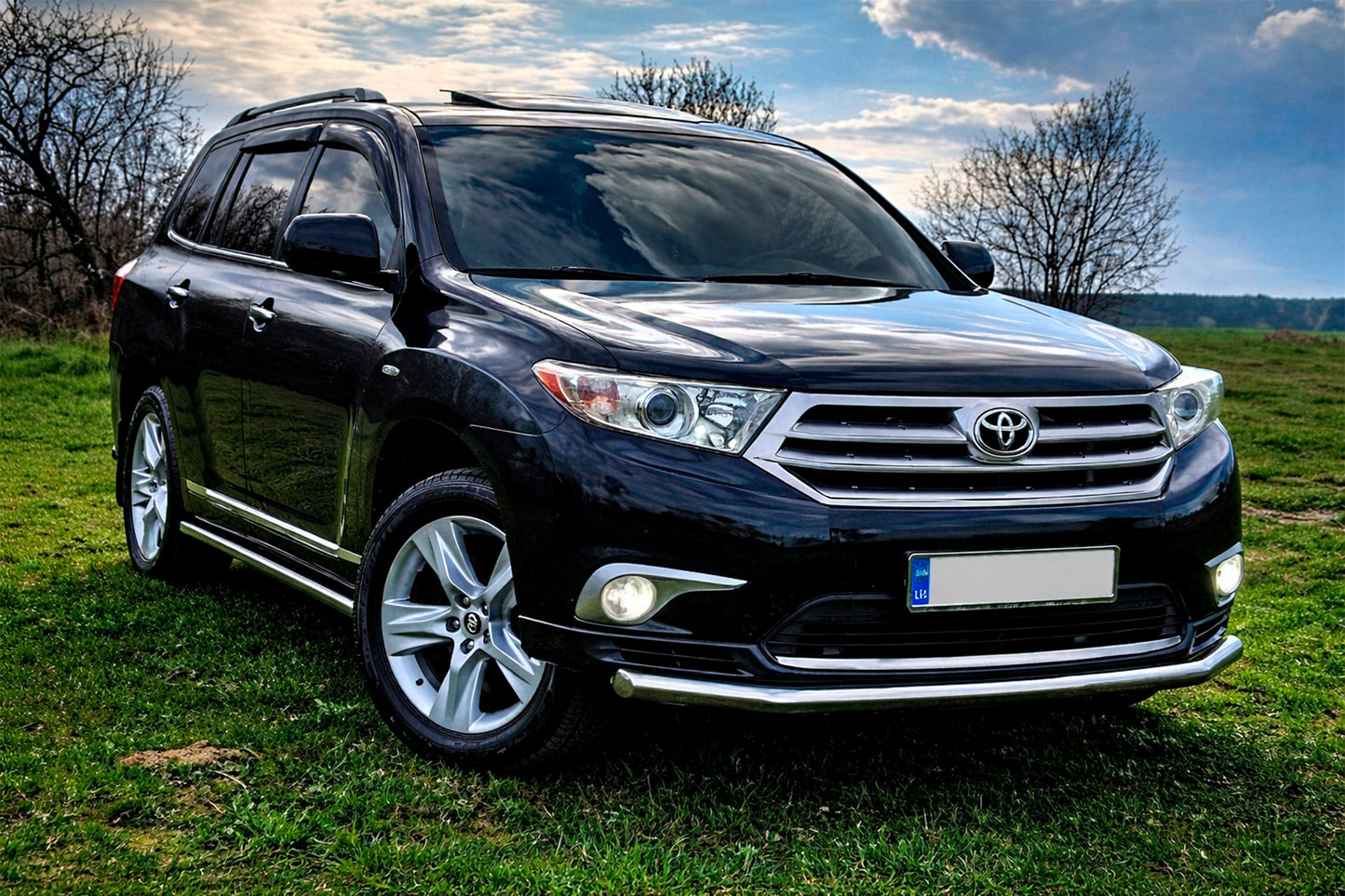 Side Bars (2 pcs, Stainless Steel) for Toyota Highlander 2008-2013 - image 1