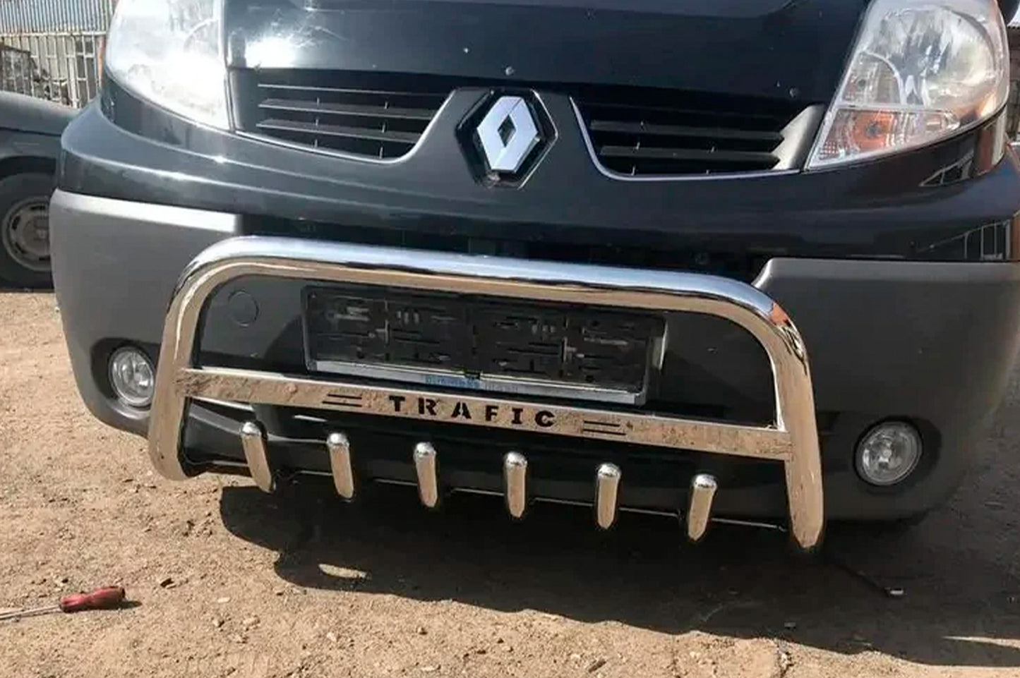 Bull Bar WT004 with Trafic lettering (stainless steel) for Renault Trafic 2001–2015 - image 3