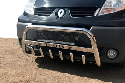 Bull Bar WT004 with Trafic lettering (stainless steel) for Renault Trafic 2001–2015 - image 1