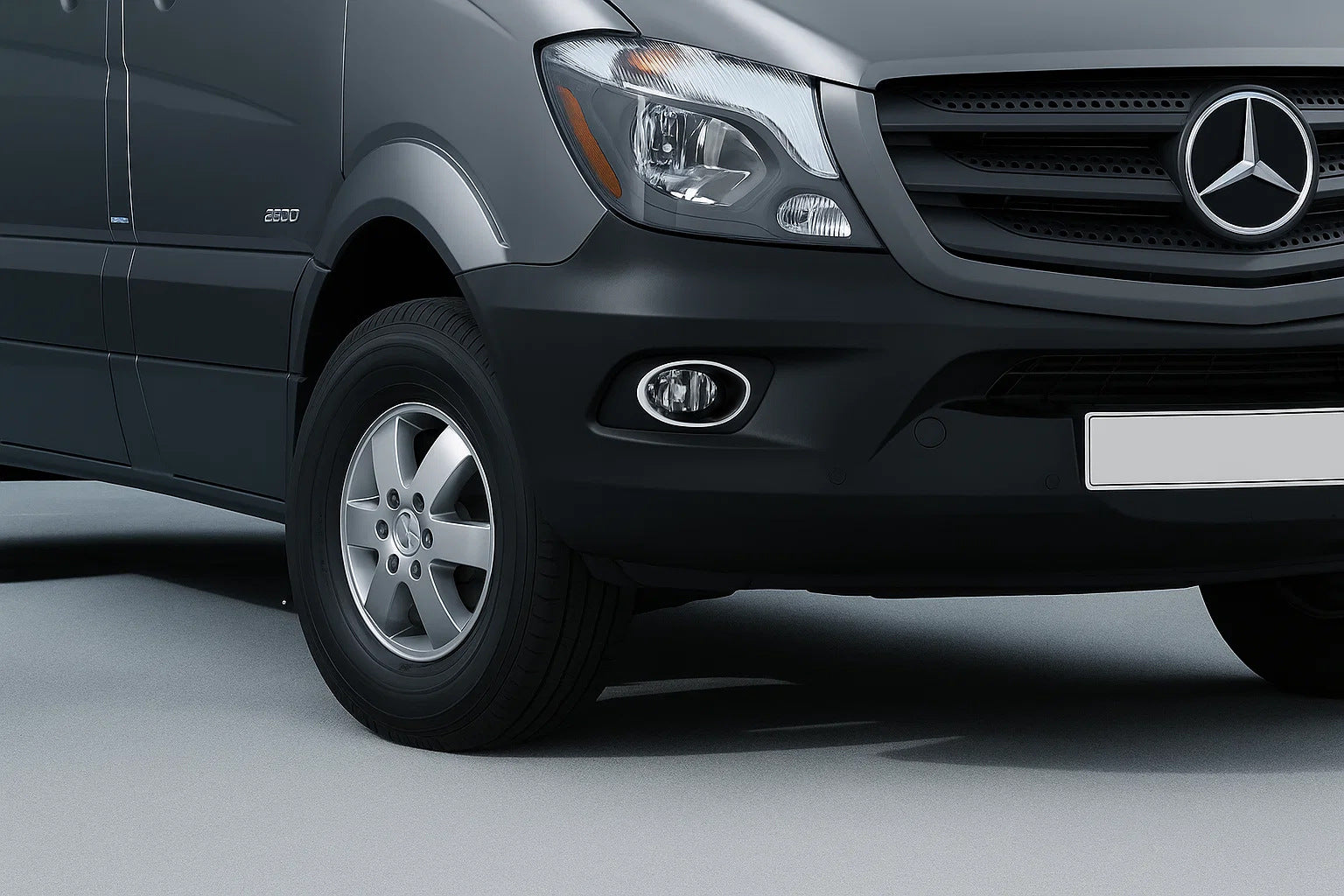 Chrome Fog Light Covers 2013↗ (2 pcs, Stainless Steel) for Mercedes Sprinter W906 2006-2018 - image 1