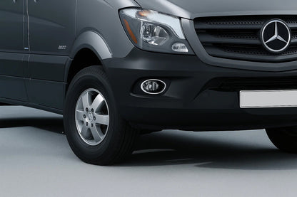 Chrome Fog Light Covers 2013↗ (2 pcs, Stainless Steel) for Mercedes Sprinter W906 2006-2018 - image 1