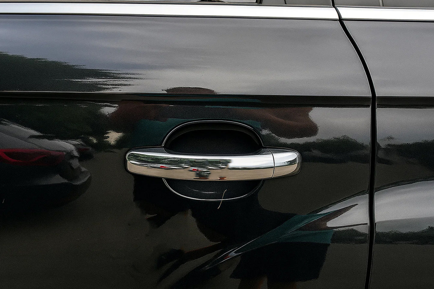 Chrome Door Handle Covers (4 pcs, Stainless Steel) for Volkswagen Touareg 2002-2010 - image 5