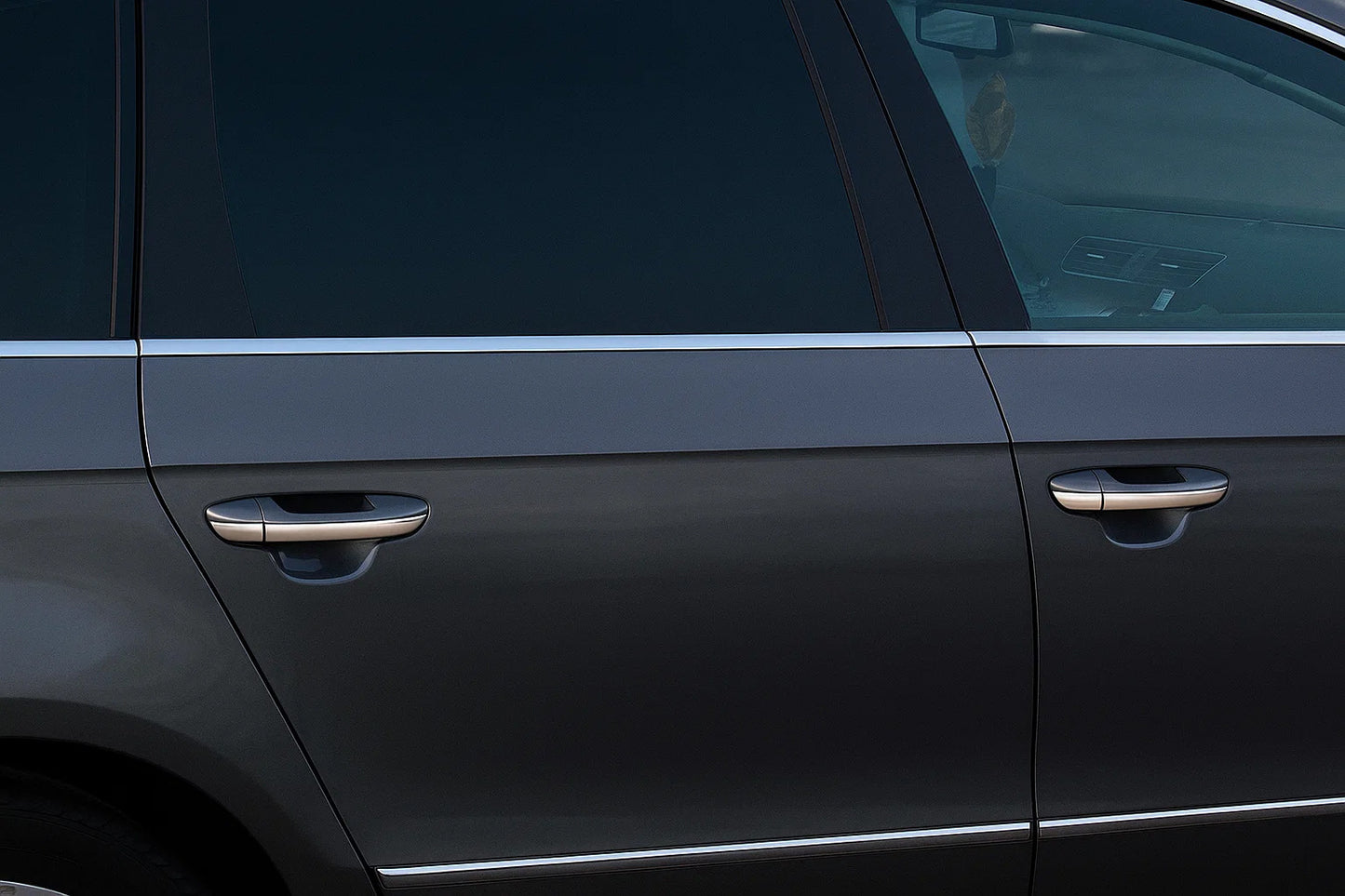Lower window trims stainless steel (4 pcs) for Volkswagen Passat B6 2006-2012 - image 1
