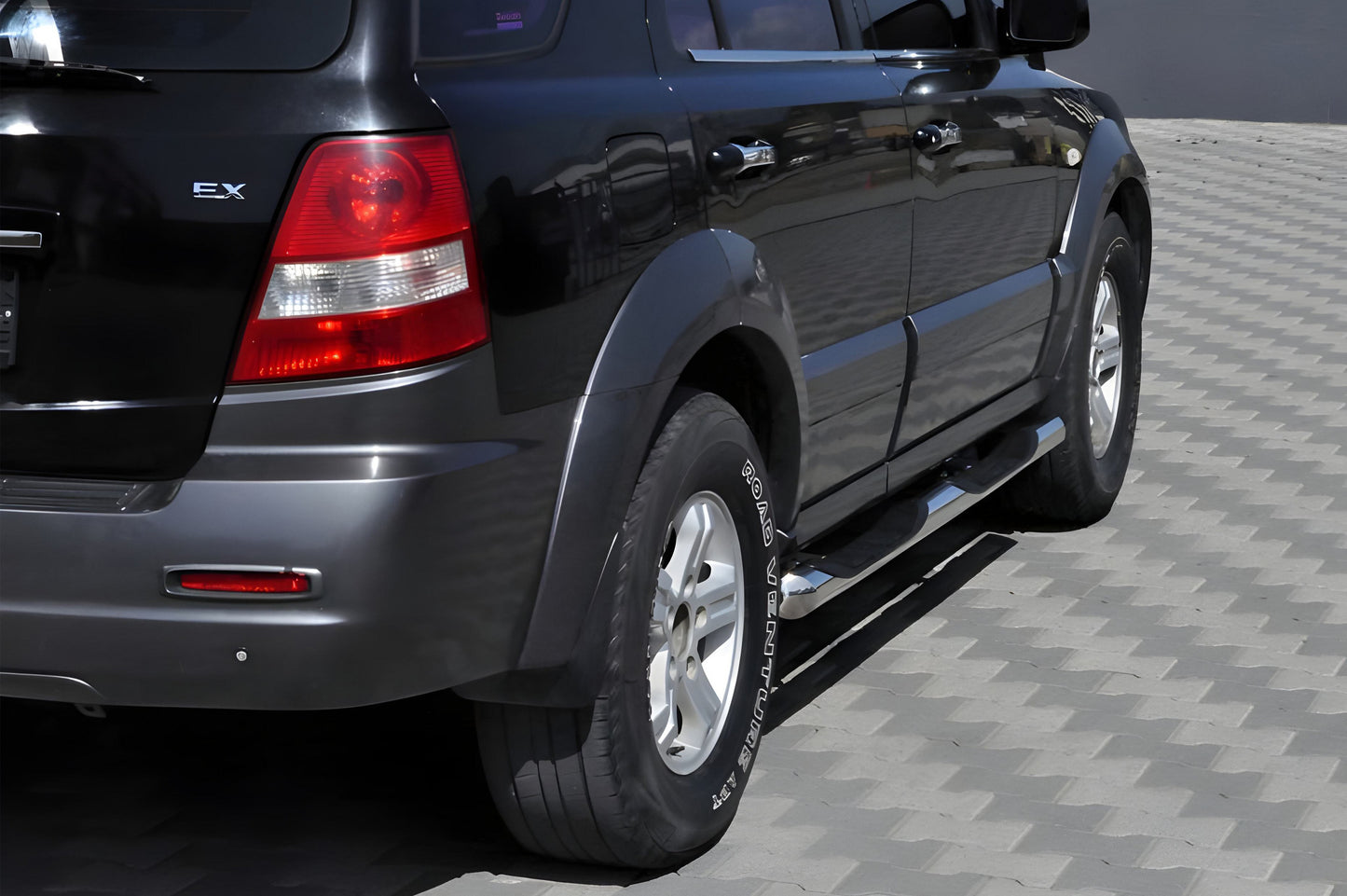 Side Pipes (2 pcs, Stainless Steel) for Kia Sorento I BL 2002-2009 - image 1