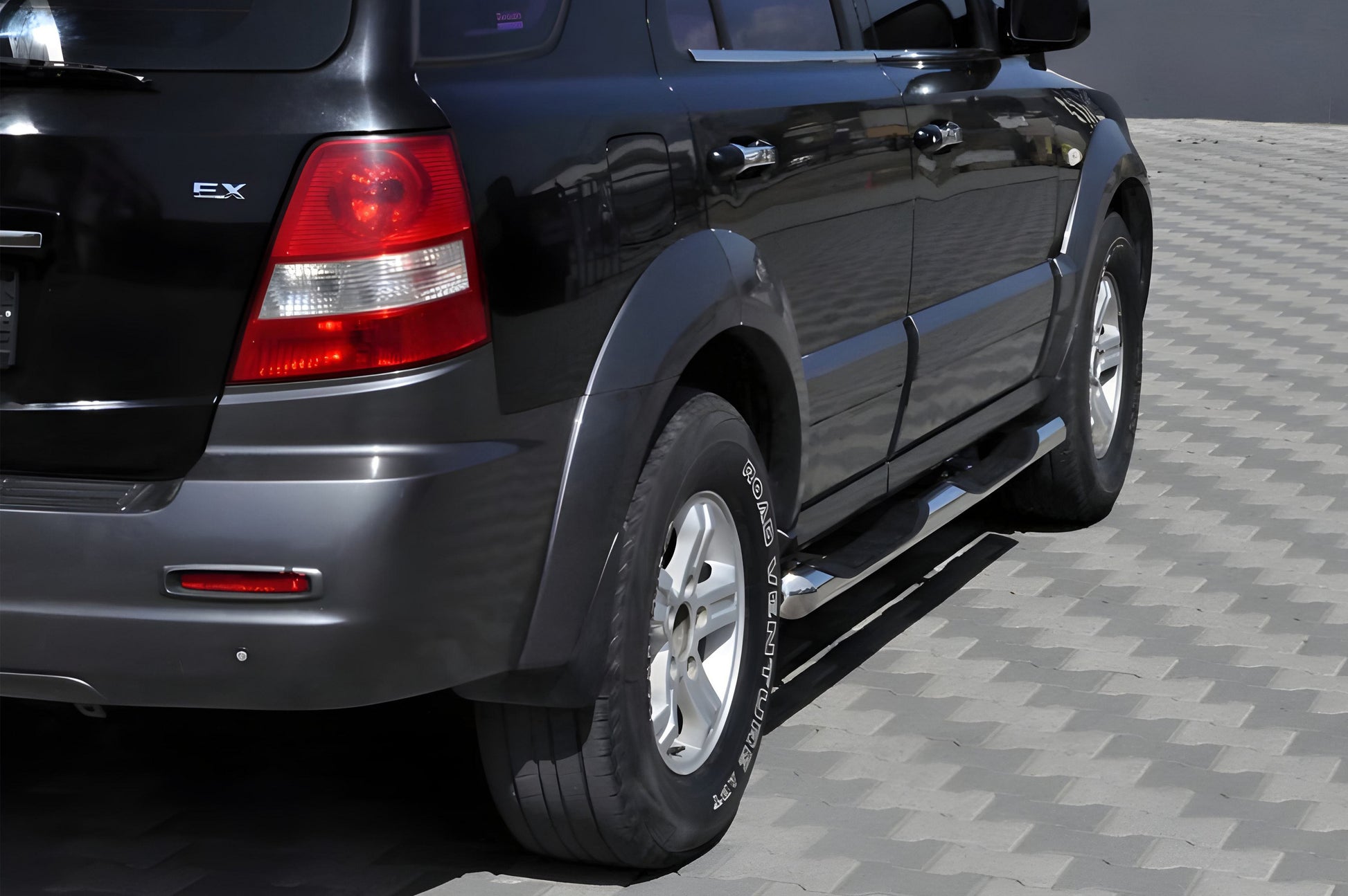 Side Pipes (2 pcs, Stainless Steel) for Kia Sorento I BL 2002-2009 - image 1