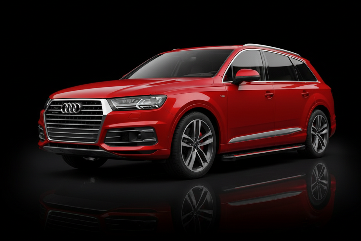 Side Steps Maya Red (2 pcs, Aluminum) for Audi Q7 2015–2026 - image 1