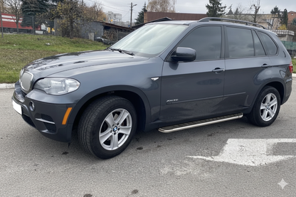 Side Steps Maydos V1 (2 pcs, Aluminum & Stainless Steel) for BMW X5 E-70 2007-2013 - image 1