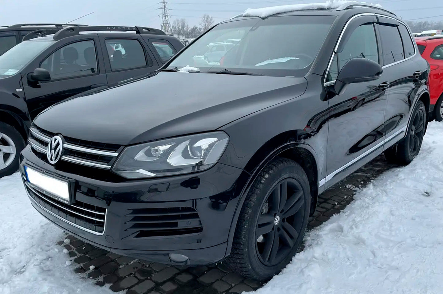 Window deflectors with chrome trim (4 pcs, HIC) for Volkswagen Touareg 2010-2018 - image 4