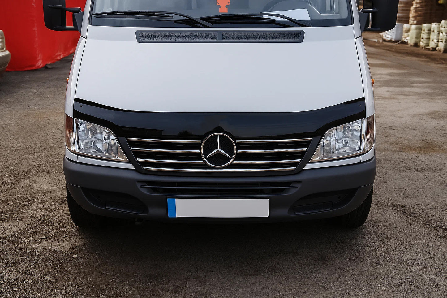 Chrome trim for grille surround (2000-2002, 7 pcs, stainless steel) for Mercedes Sprinter W901/902/903/904/905 1995-2006 - image 1