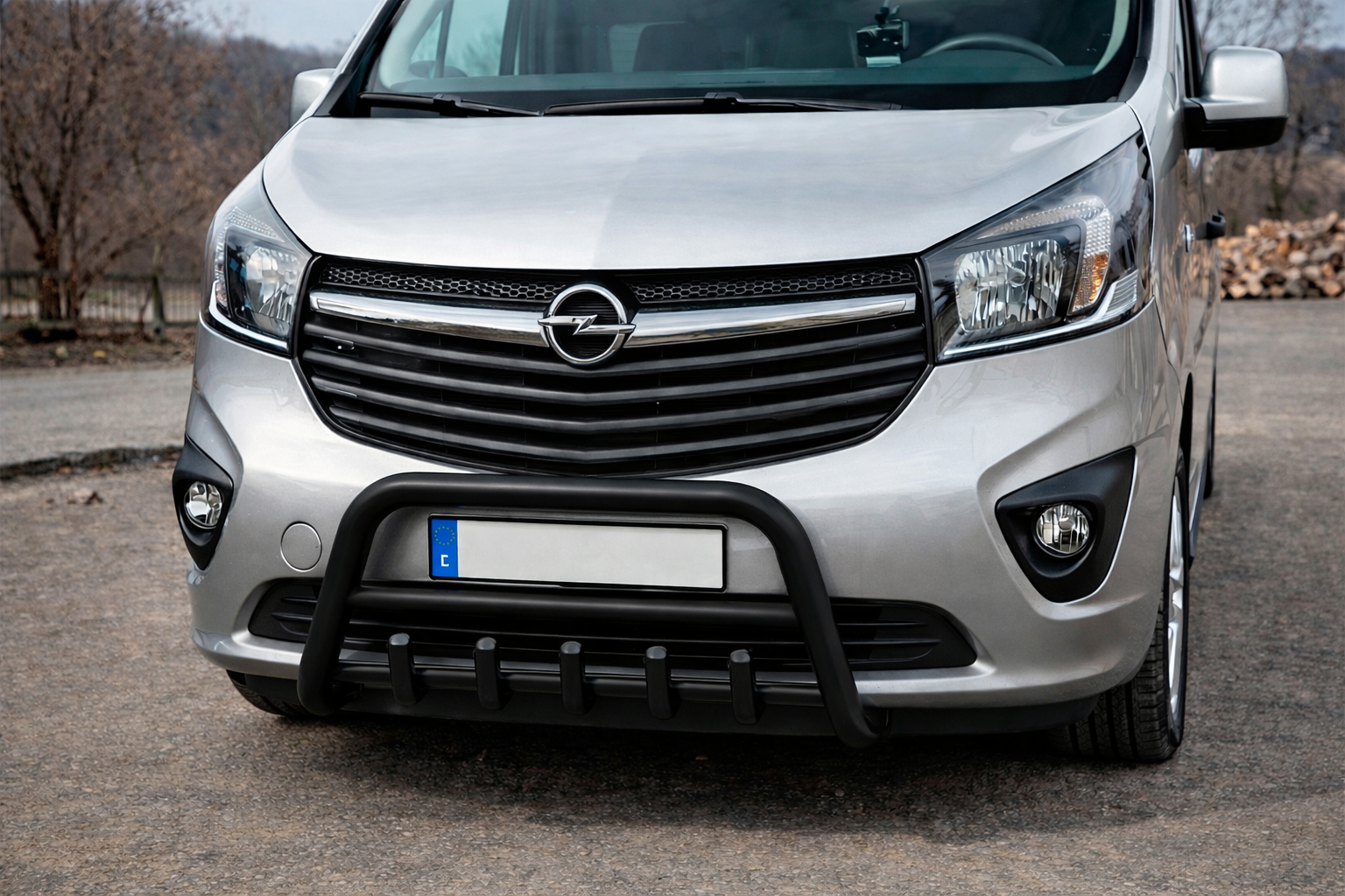 Bull Bar WT003 Black Stainless Steel for Opel Vivaro 2015-2019 - image 1