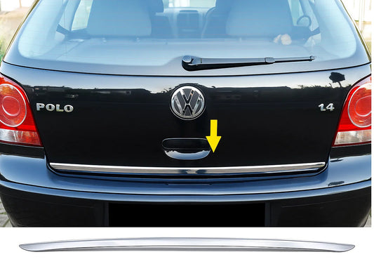 Trunk trim 2005-2009 stainless steel for Volkswagen Polo 2001-2009 - image 2