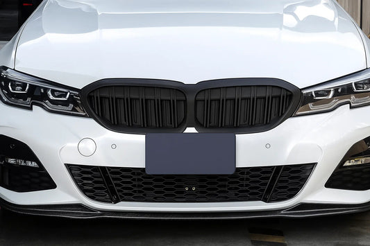 M-Look V2 Kidney Grilles (2018-2022, Matte Black) for BMW 3 Series G20/G21 2018- - image 1