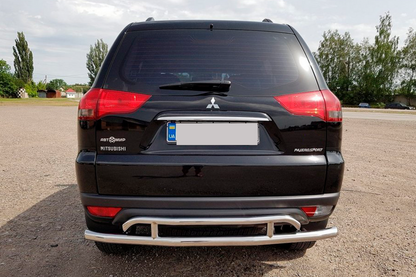 Rear Guard AK002-2 (2 pcs, stainless steel) for Mitsubishi Pajero Sport 2008-2015 - image 4