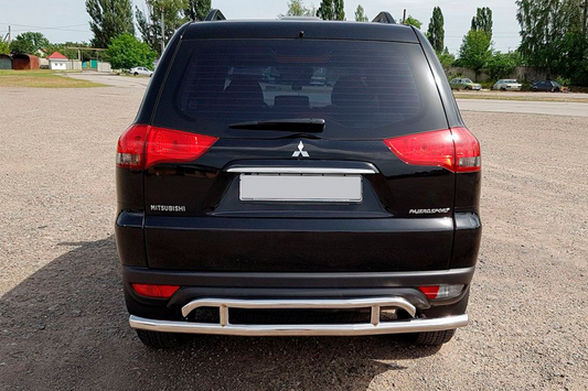 Rear Guard AK002-2 (2 pcs, stainless steel) for Mitsubishi Pajero Sport 2008-2015 - image 2