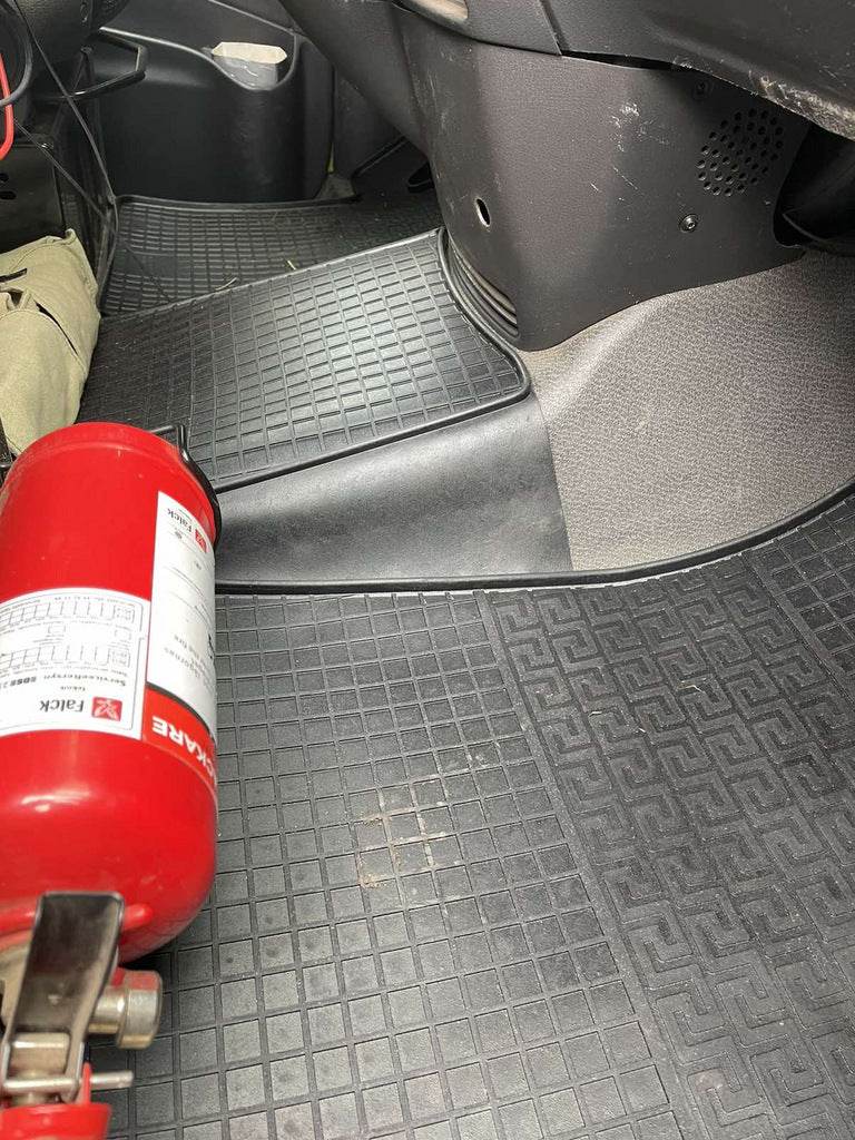 Rubber mats (3 piece, Polytep) for Mercedes Viano 2004-2014 - Reelken Auto