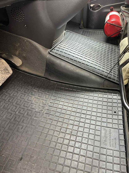 Rubber mats (3 piece, Polytep) for Mercedes Viano 2004-2014 - Reelken Auto