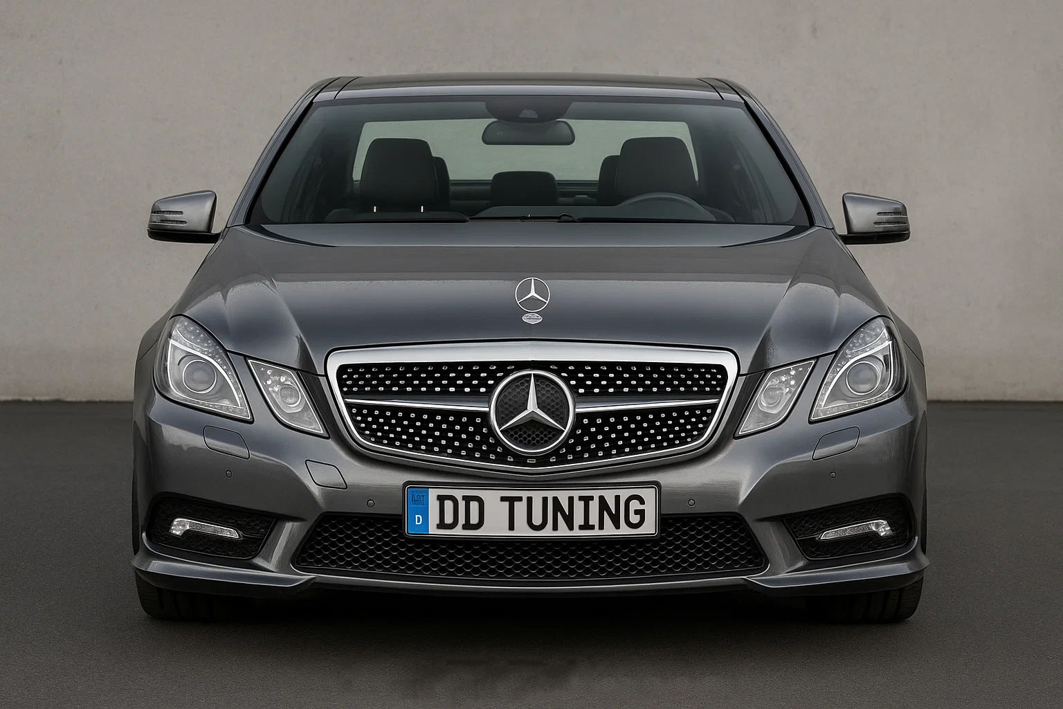 Front Grille Diamond Silver (2009-2012) for Mercedes E-сlass W212 2009-2016 - image 1