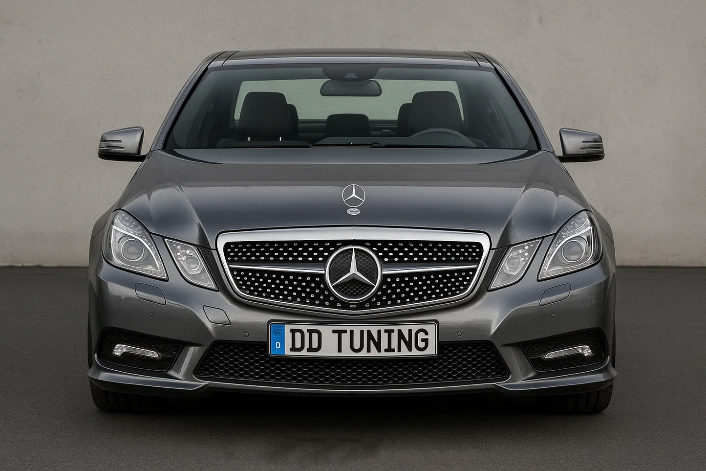 Front Grille Diamond Silver (2009-2012) for Mercedes E-сlass W212 2009-2016 - image 1