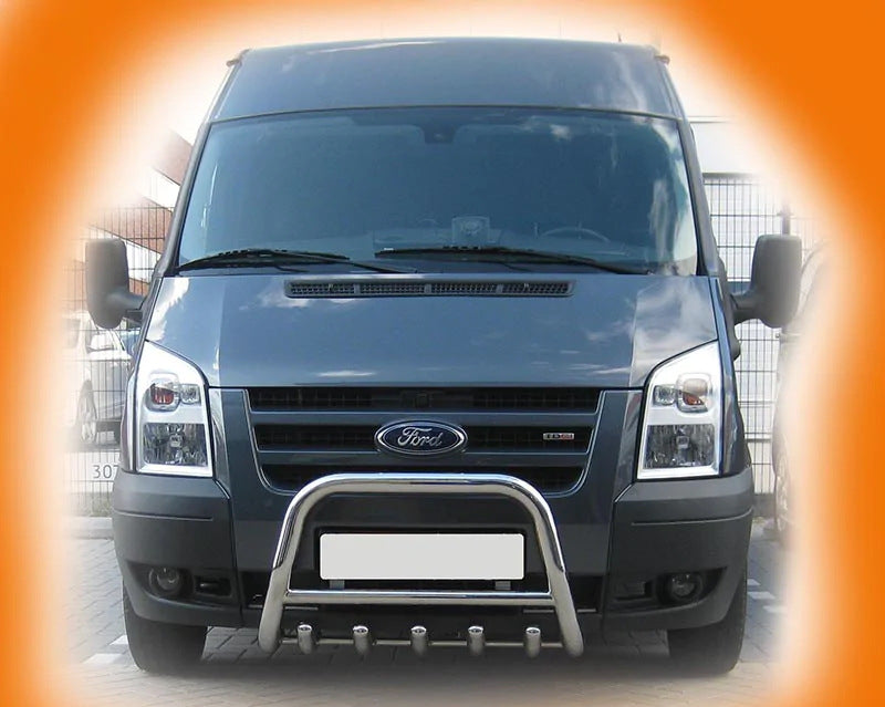 Bull Bar WT003 (2006-2014, Stainless Steel) for Ford Transit 2000-2014 - image 5